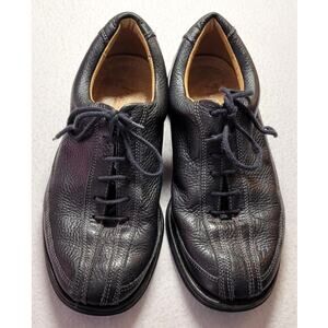 Push Footwear Black Mens Oxfords Comfort Gel Size 8D Leather Upper Gorp Utility